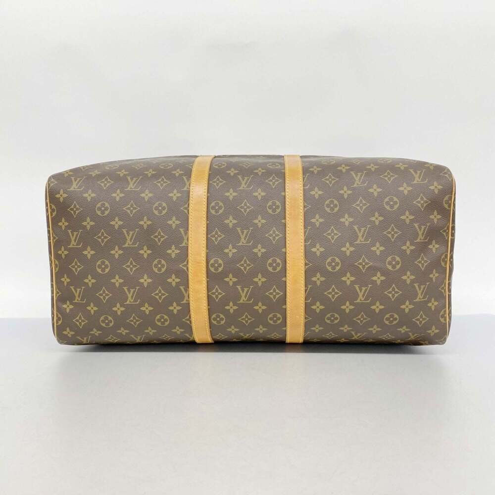 LOUIS VUITTON Brown Monogram Keepall 55 Boston Bag - Picture 3 of 10